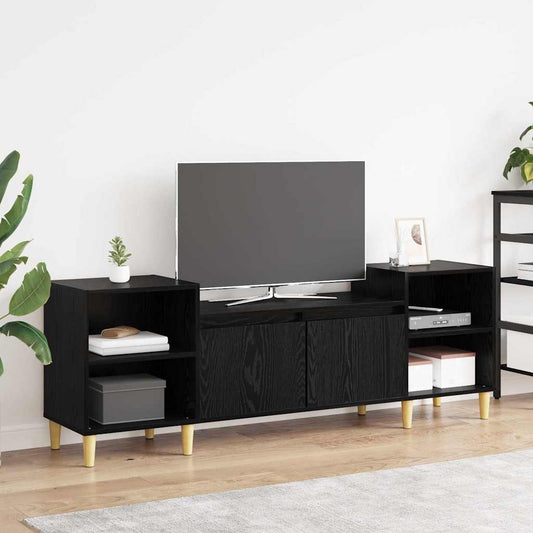 TV-Møbel Svart Eik TV-skap 160 x 35 x 55 cm