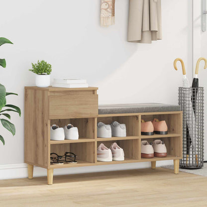 Sko Skap med skuff Artisan Eik 102 x 36 x 60 cm Konstruert tre