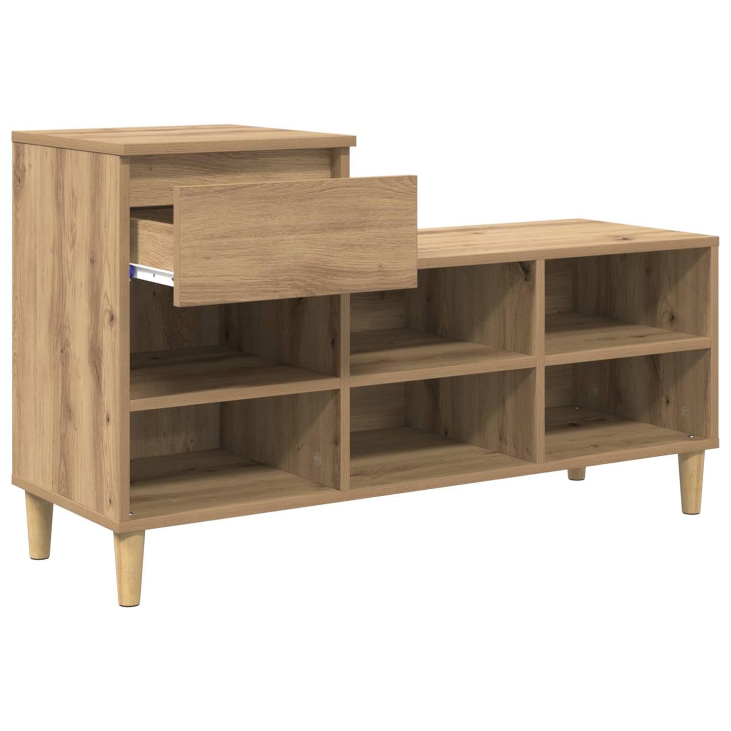 Sko Skap med skuff Artisan Eik 102 x 36 x 60 cm Konstruert tre