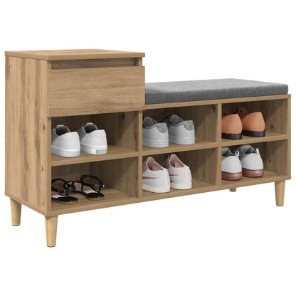 Sko Skap med skuff Artisan Eik 102 x 36 x 60 cm Konstruert tre