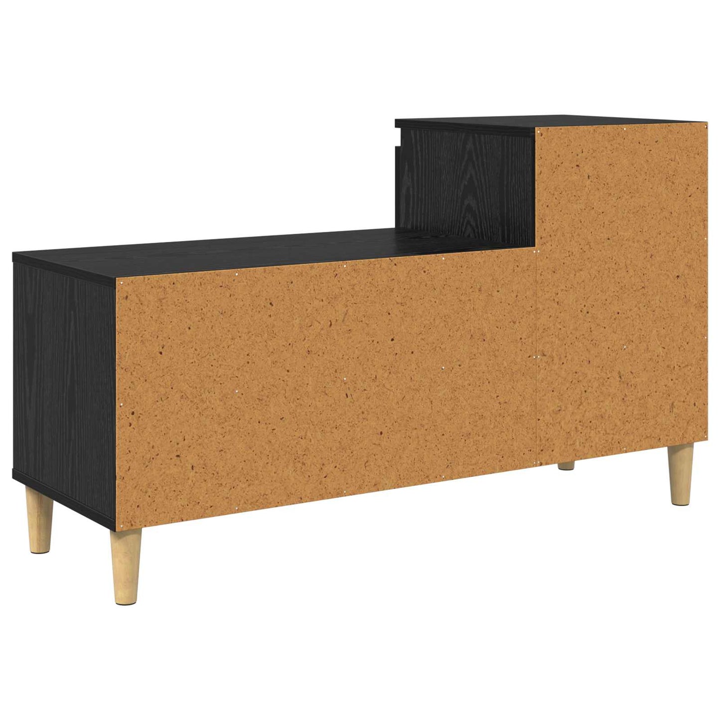 Sko Skap med skuff Svart Eik 102 x 36 x 60 cm Konstruert tre