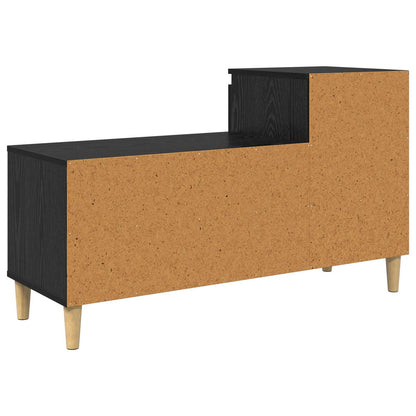 Sko Skap med skuff Svart Eik 102 x 36 x 60 cm Konstruert tre