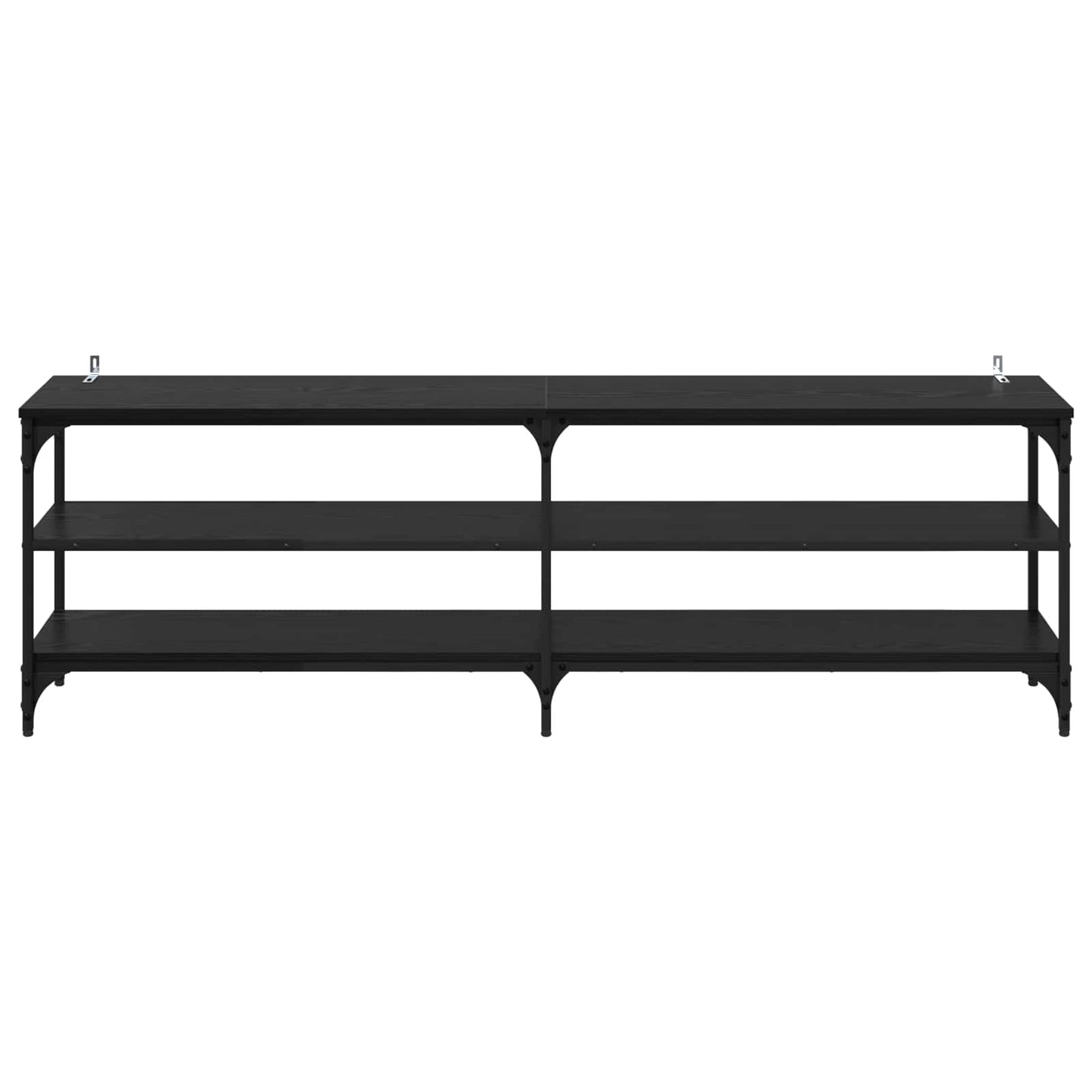 TV-skap Svart Eik 160 x 30 x 50 cm Ingeniørtre og jern