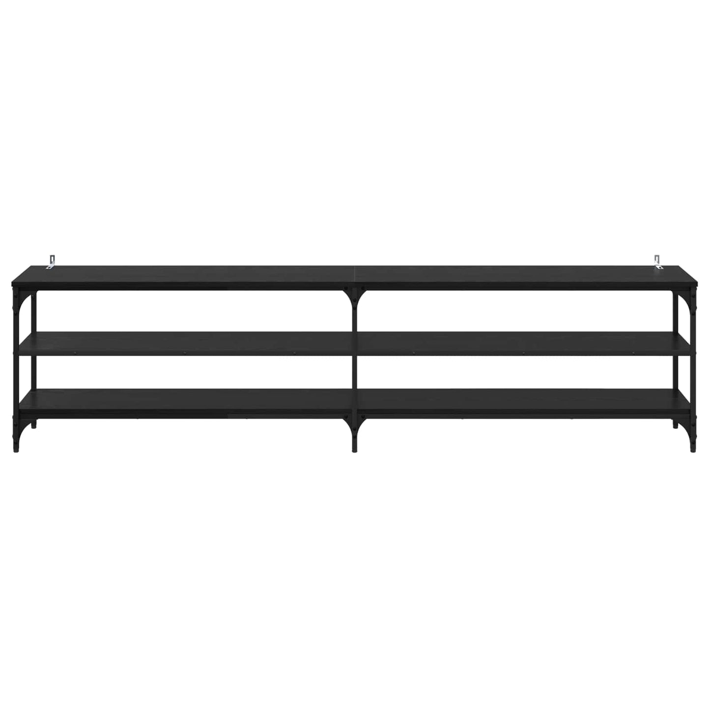 TV-skap Svart Eik 200 x 30 x 50 cm Ingeniørtre og jern