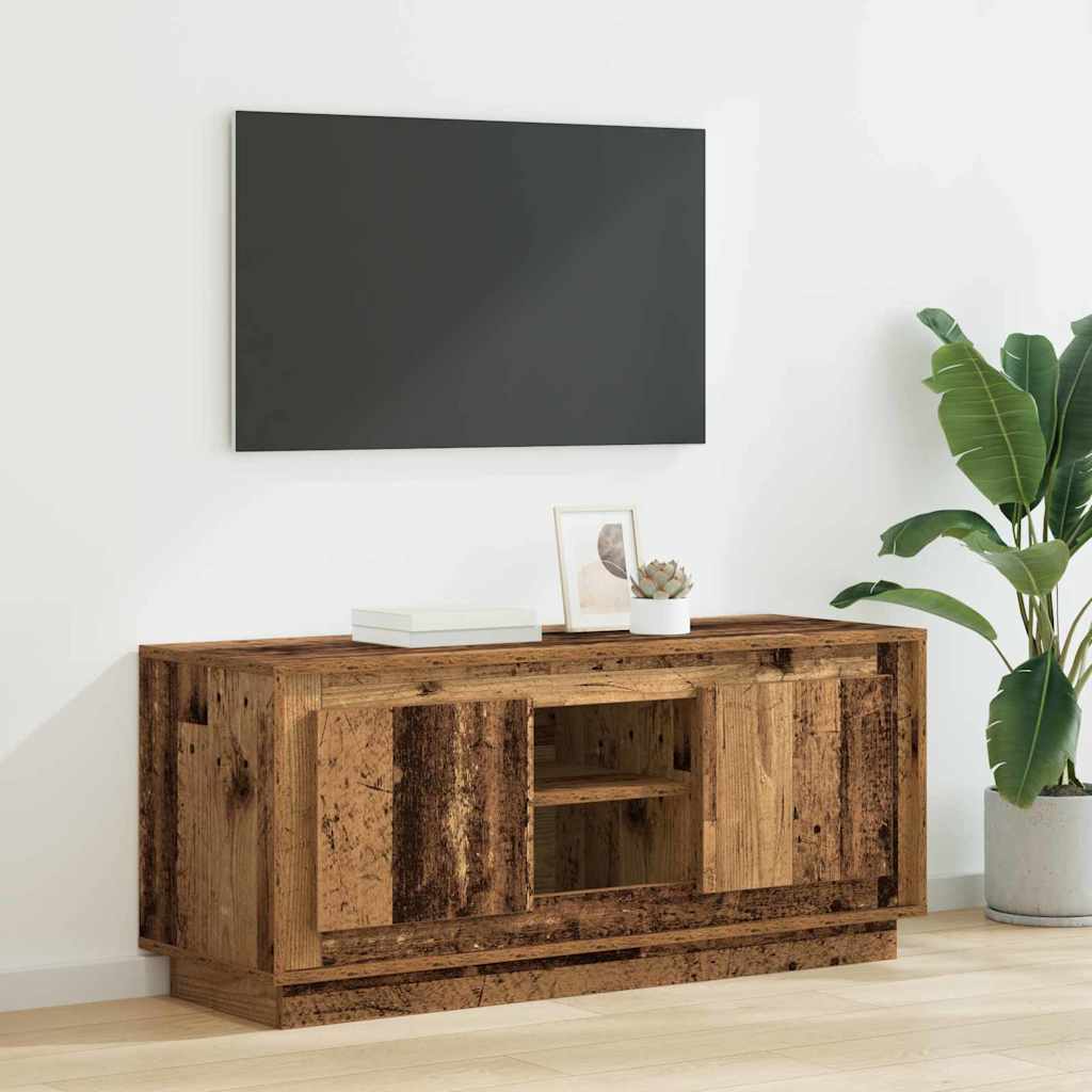 TV-skap Gamle tre 102 x 35 x 45 cm Konstruert tre