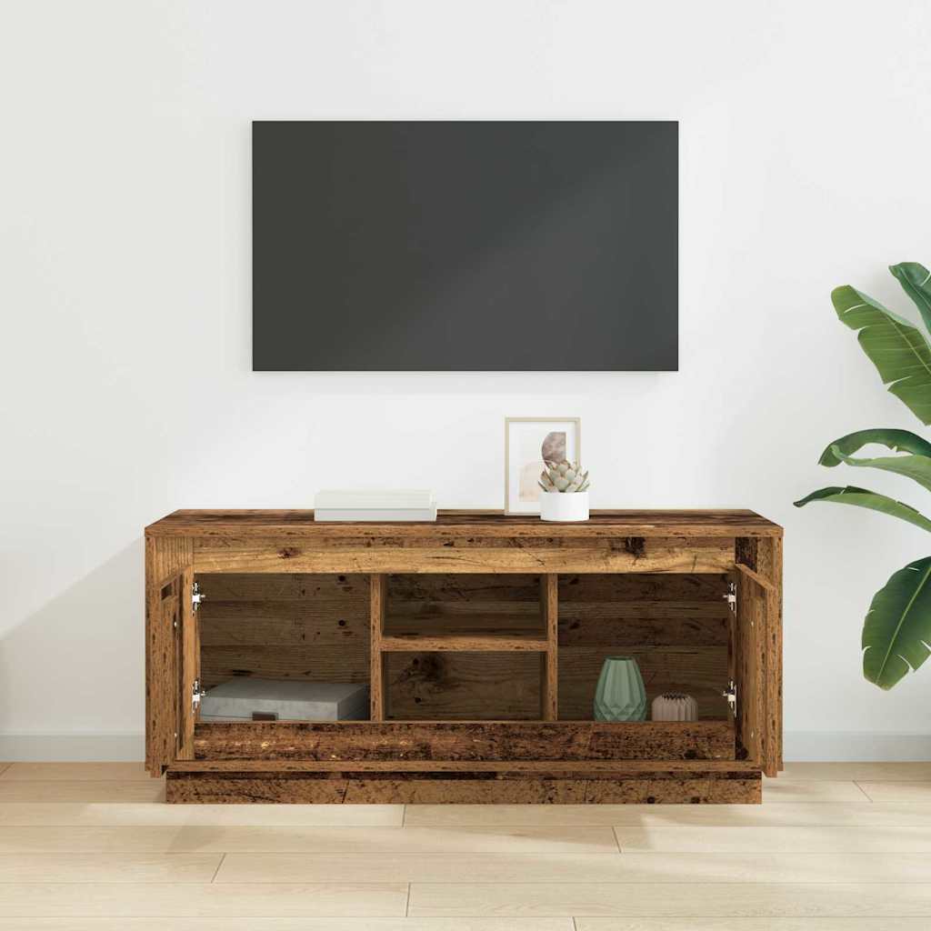 TV-skap Gamle tre 102 x 35 x 45 cm Konstruert tre