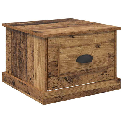 Kaffebord med skuff Gamle tre 50 x 50 x 35 cm Konstruert tre