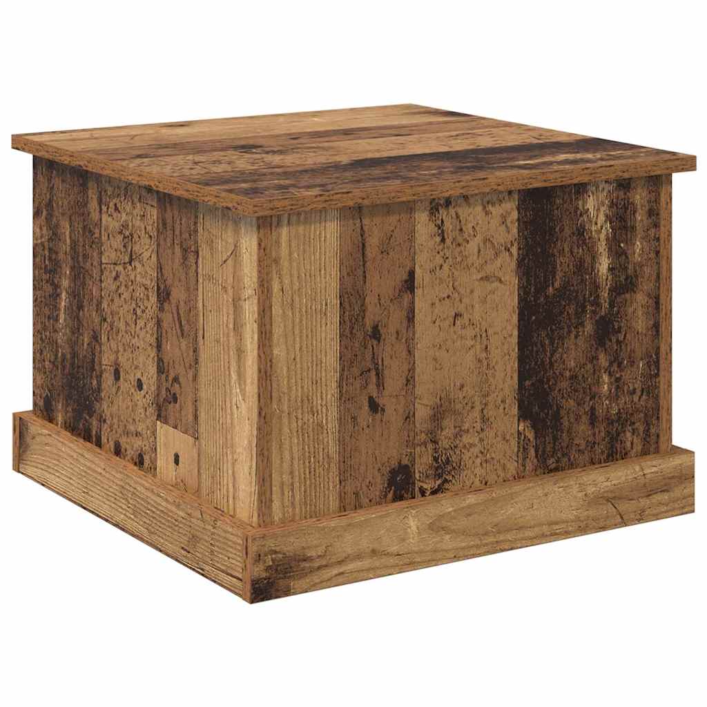 Kaffebord med skuff Gamle tre 50 x 50 x 35 cm Konstruert tre