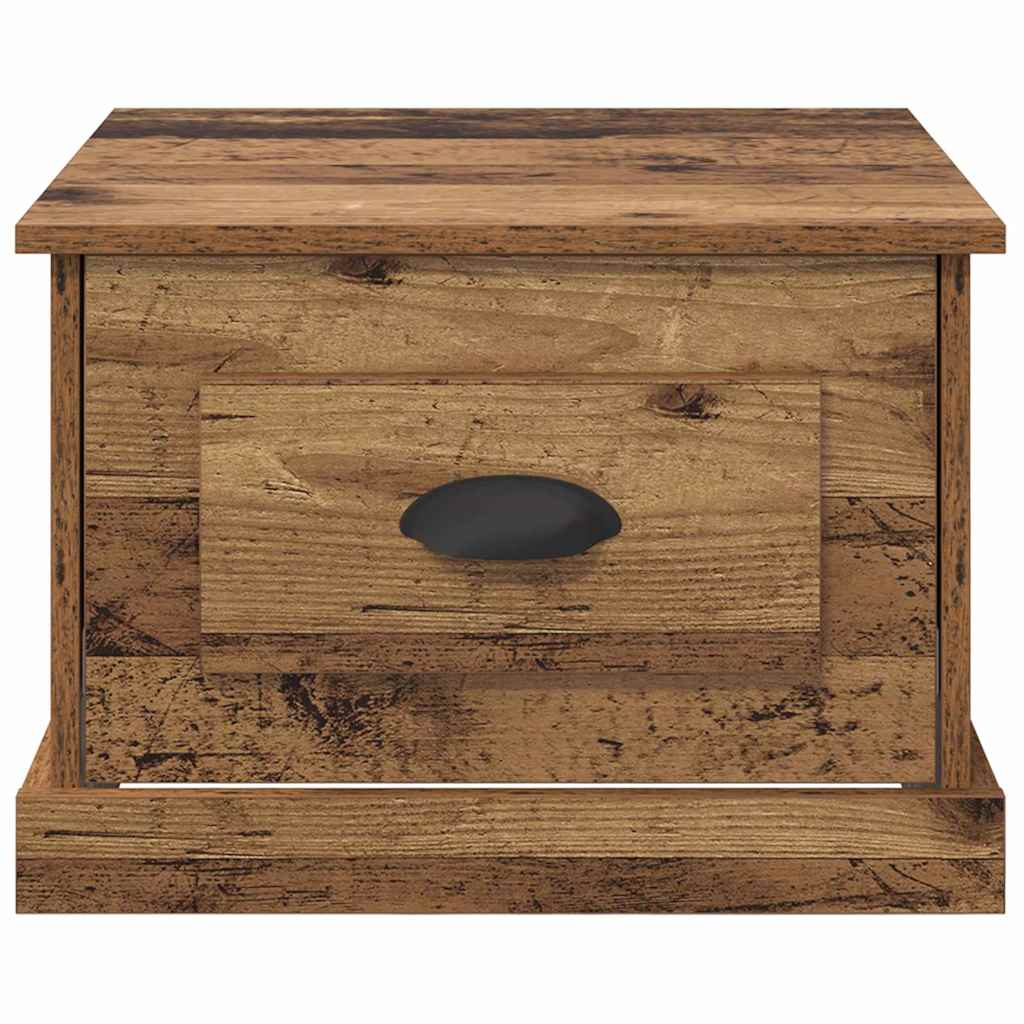 Kaffebord med skuff Gamle tre 50 x 50 x 35 cm Konstruert tre