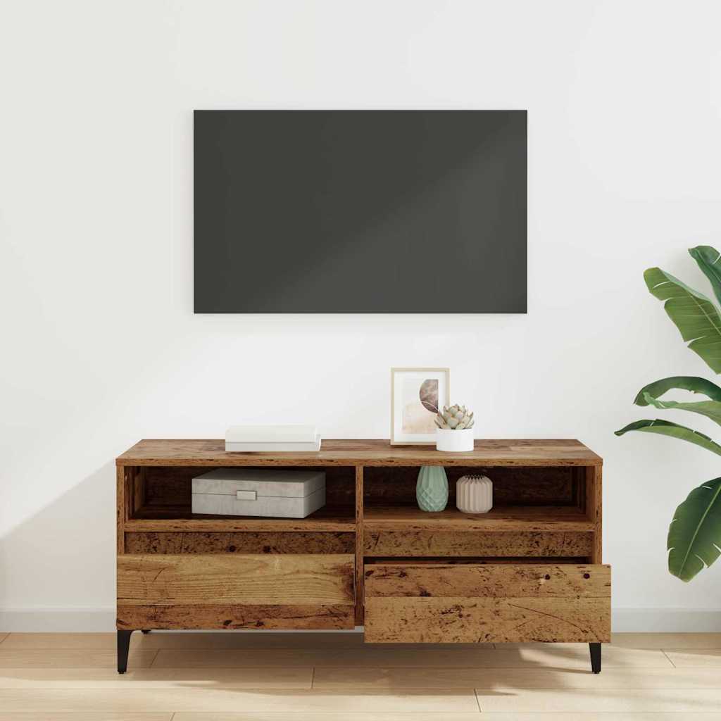 TV-skap Gamle tre 100 x 34,5 x 44,5 cm Ingeniørtre og jern