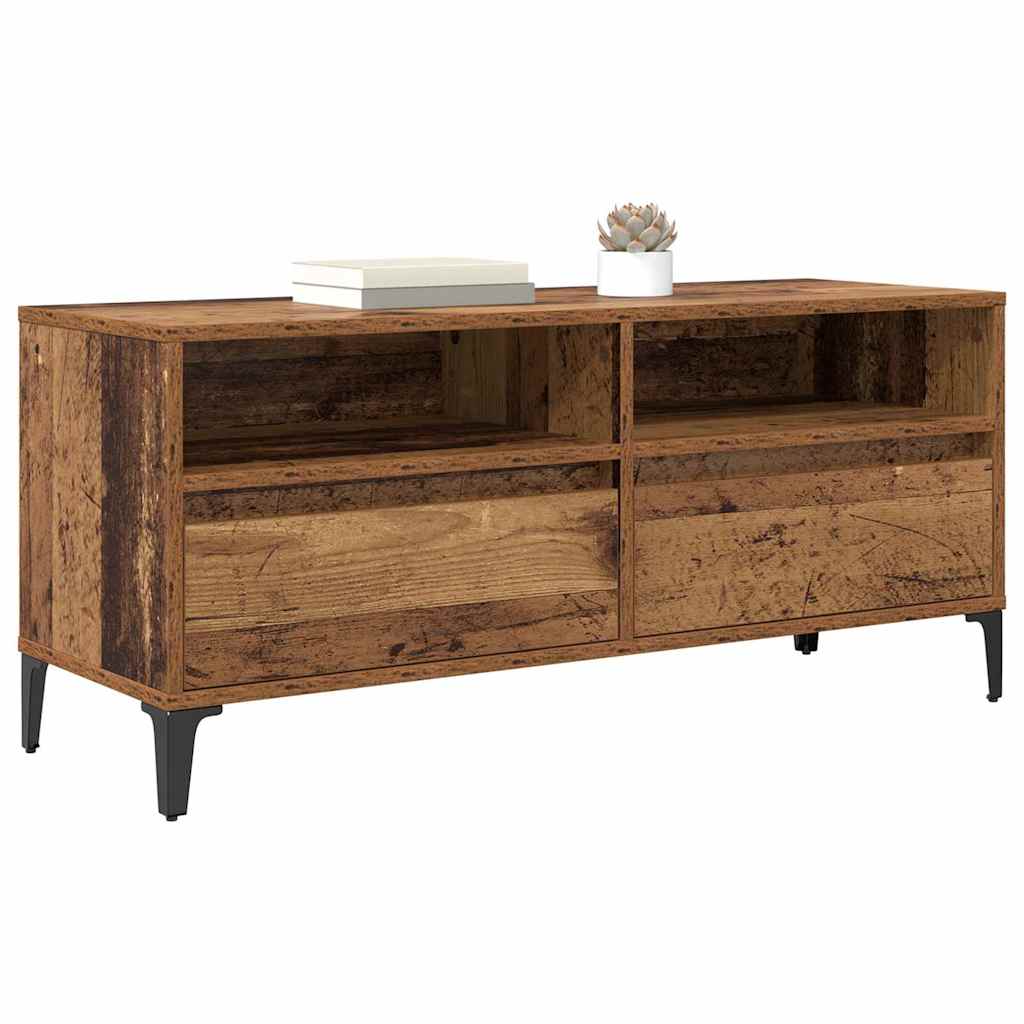 TV-skap Gamle tre 100 x 34,5 x 44,5 cm Ingeniørtre og jern