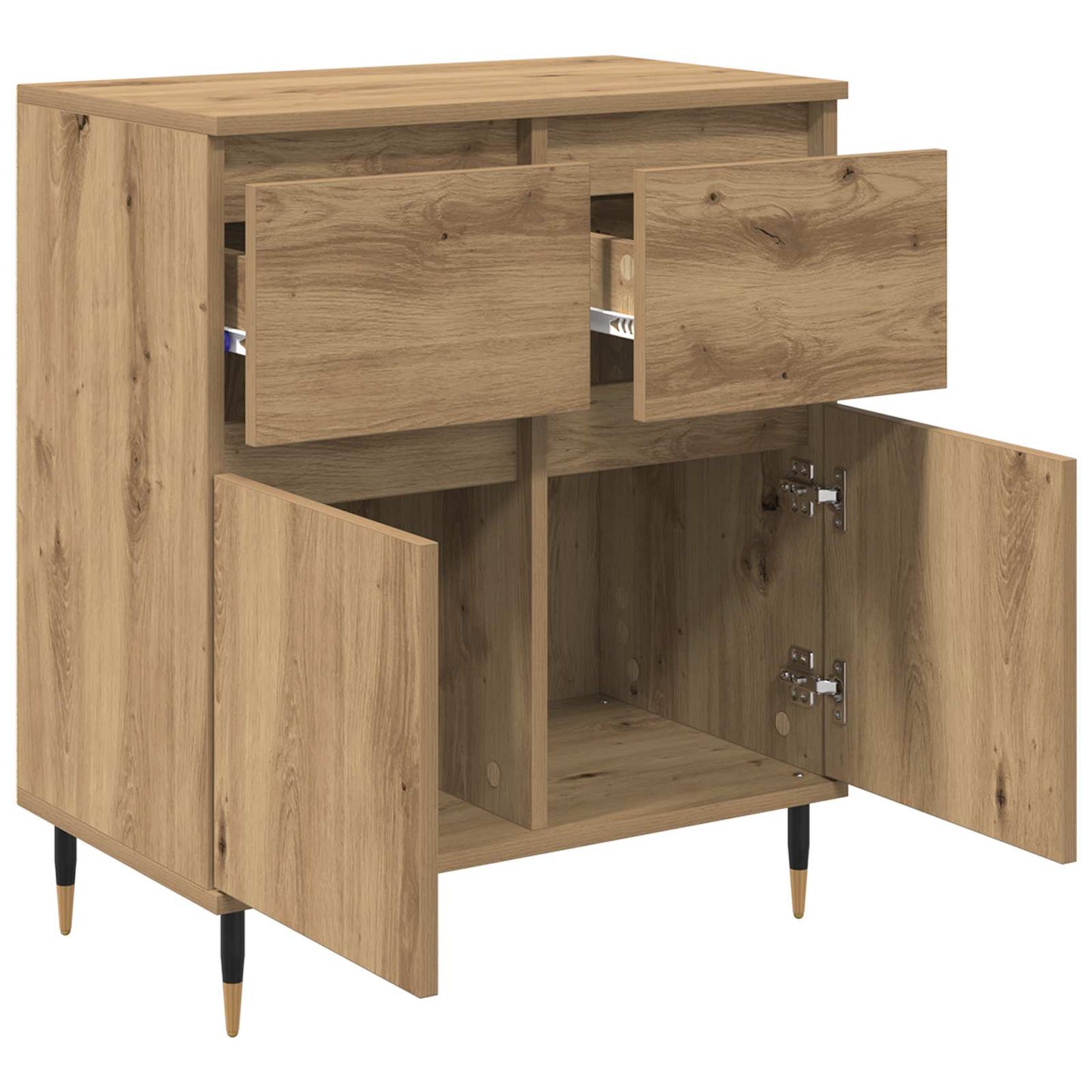 Serviesskap Artisan Eik 60 x 35 x 70 cm Ingeniørtre og jern