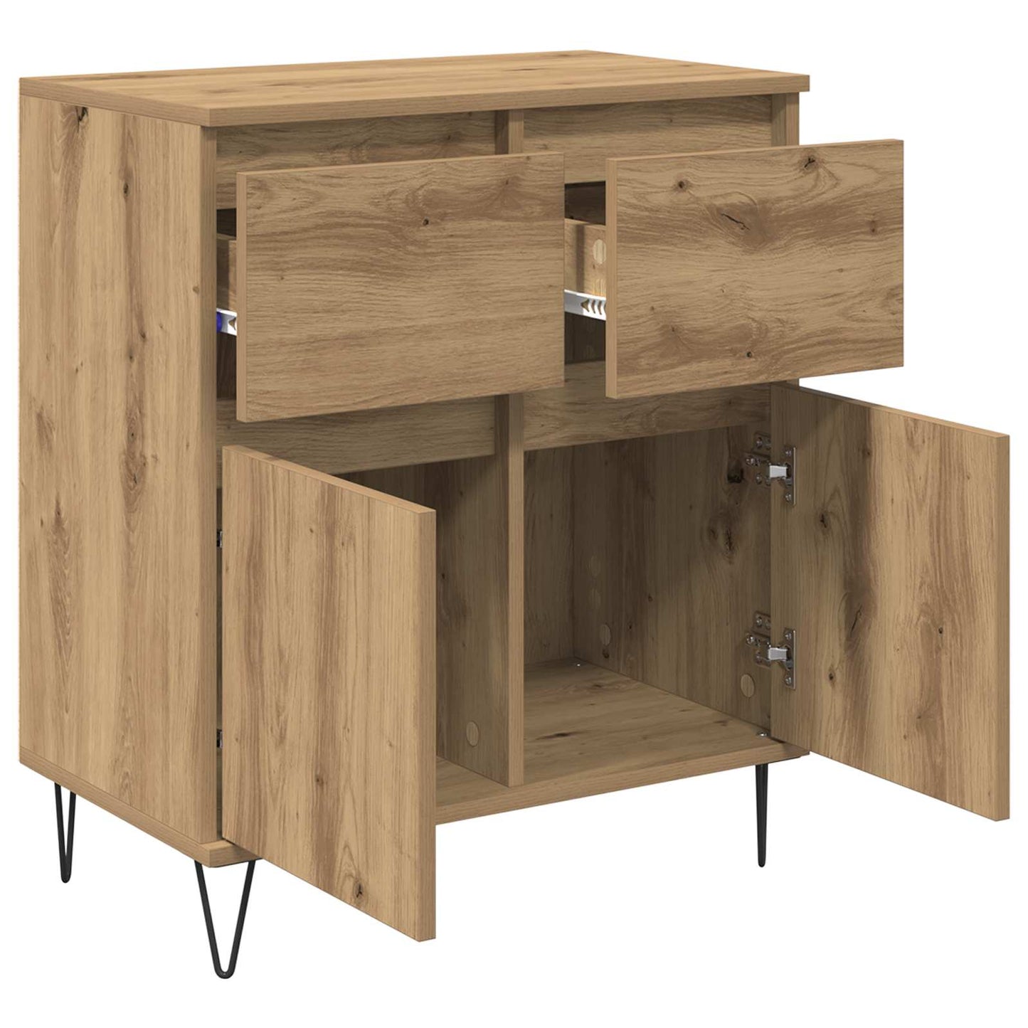 Serviesskap Artisan Eik 60 x 35 x 70 cm Ingeniørtre og jern