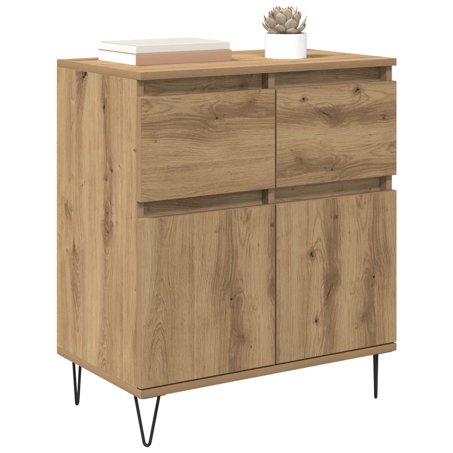 Serviesskap Artisan Eik 60 x 35 x 70 cm Ingeniørtre og jern