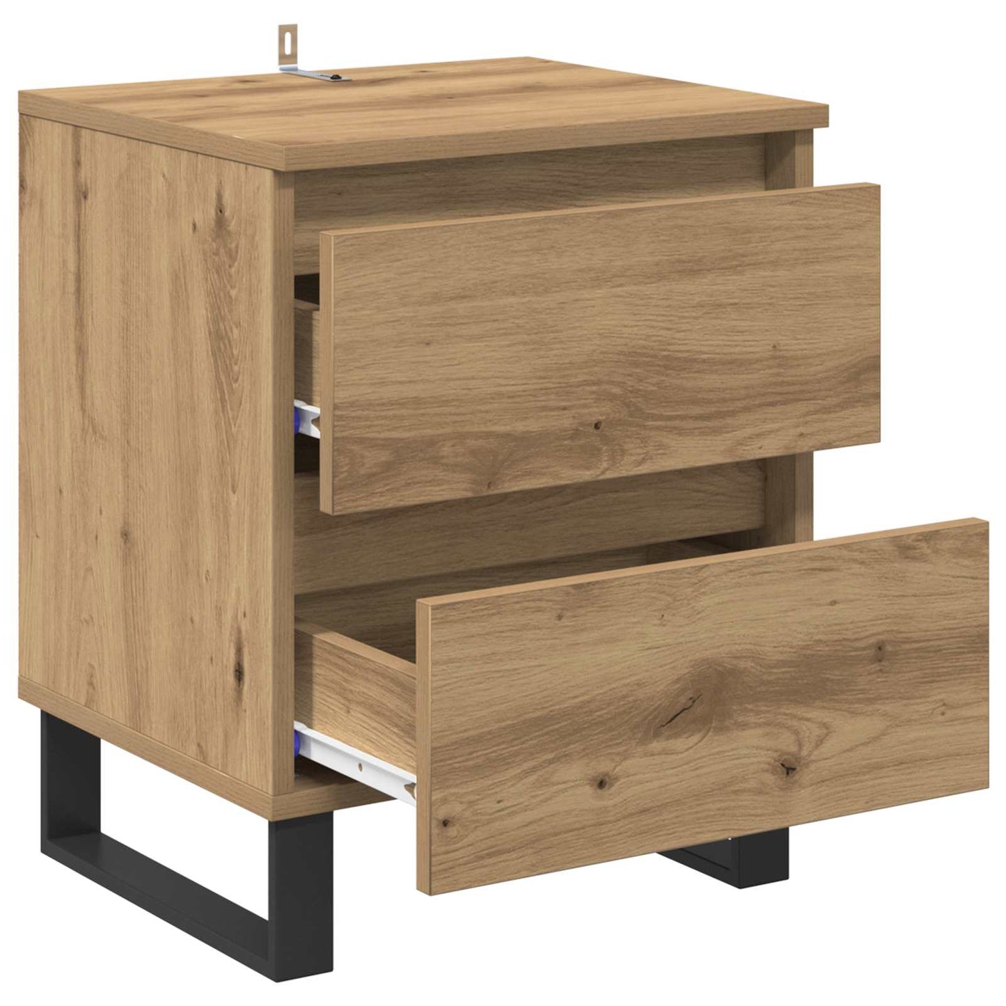Nattbordskap 2 pcs Artisan Eik 40 x 35 x 50 cm Konstruert tre