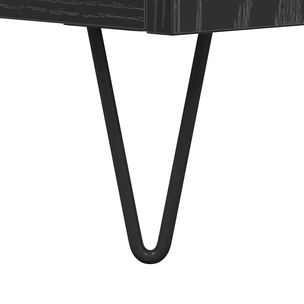 TV-Møbel Svart Eik TV-skap 104 x 35 x 50 cm