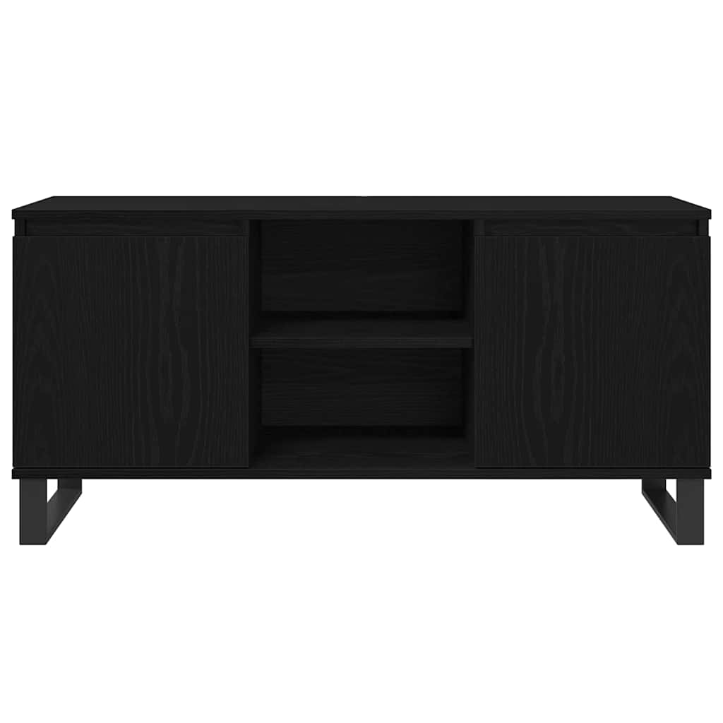 TV-Møbel Svart Eik TV-skap 104 x 35 x 50 cm