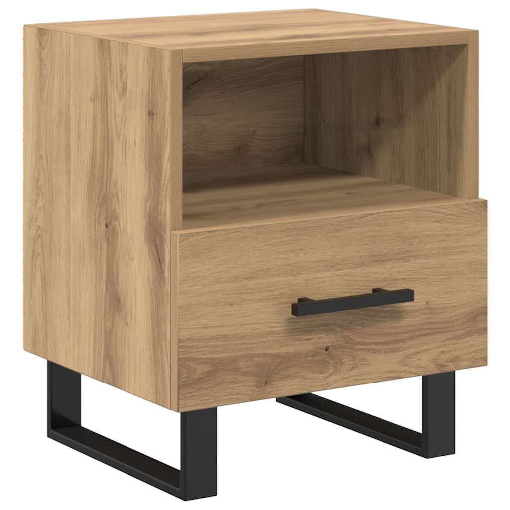 Nattbordskap 2 pcs Artisan Eik 40 x 35 x 47,5 cm Konstruert tre