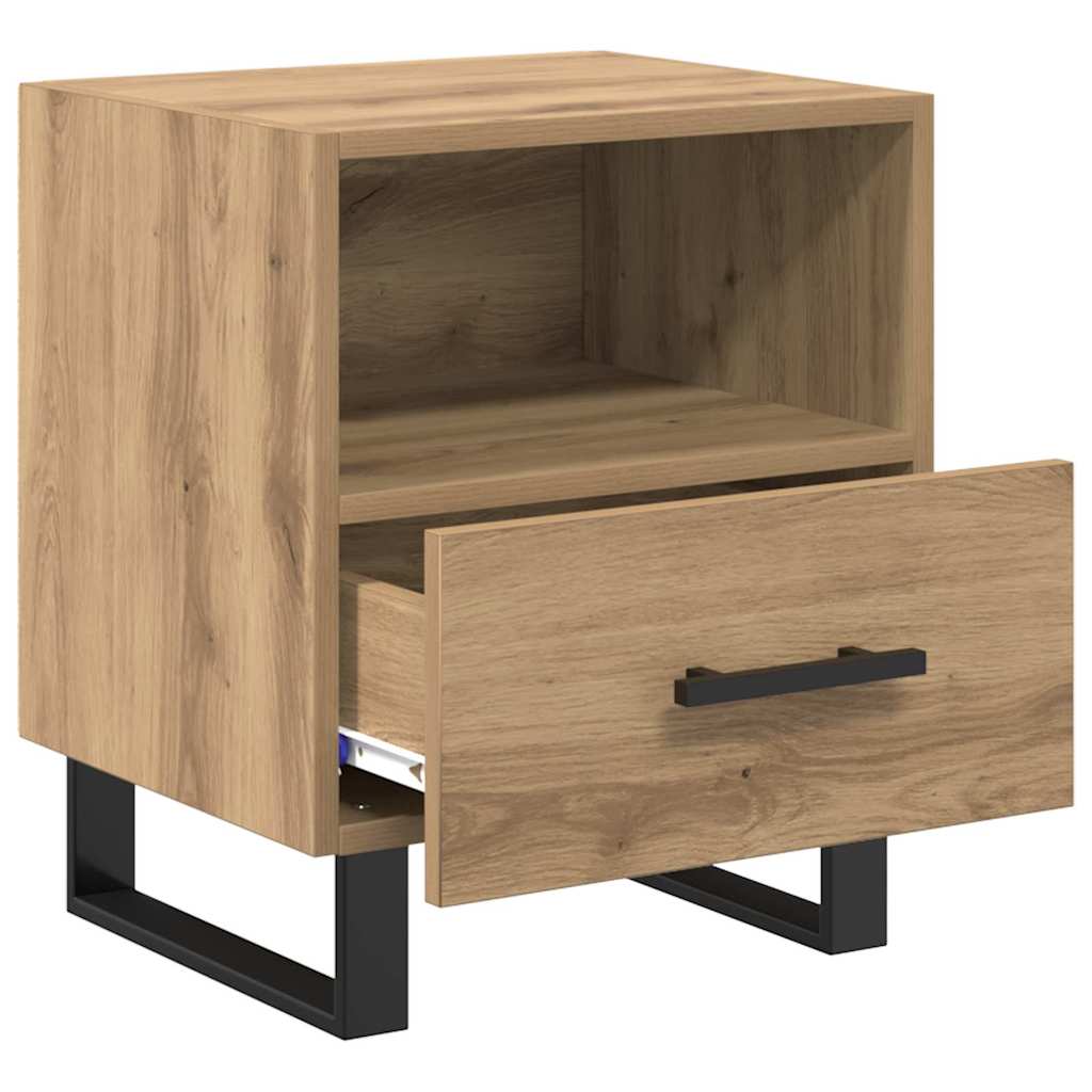 Nattbordskap 2 pcs Artisan Eik 40 x 35 x 47,5 cm Konstruert tre