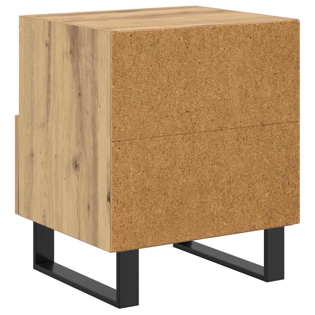 Nattbordskap 2 pcs Artisan Eik 40 x 35 x 47,5 cm Konstruert tre