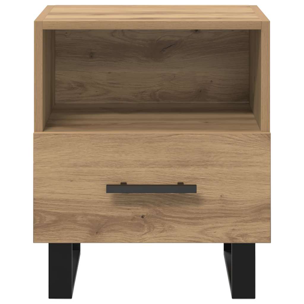 Nattbordskap 2 pcs Artisan Eik 40 x 35 x 47,5 cm Konstruert tre