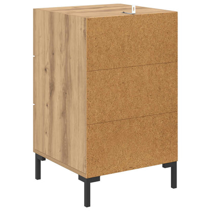 Nattbordskap Artisan Eik 40 x 40 x 66 cm Konstruert tre