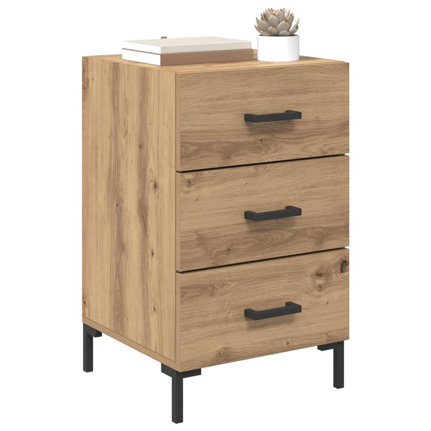 Nattbordskap Artisan Eik 40 x 40 x 66 cm Konstruert tre
