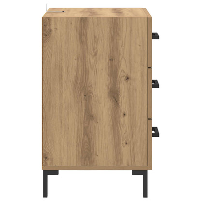 Nattbordskap Artisan Eik 40 x 40 x 66 cm Konstruert tre