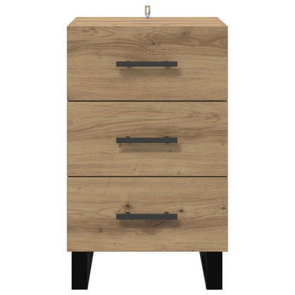 Nattbordskap Artisan Eik 40 x 40 x 66 cm Konstruert tre