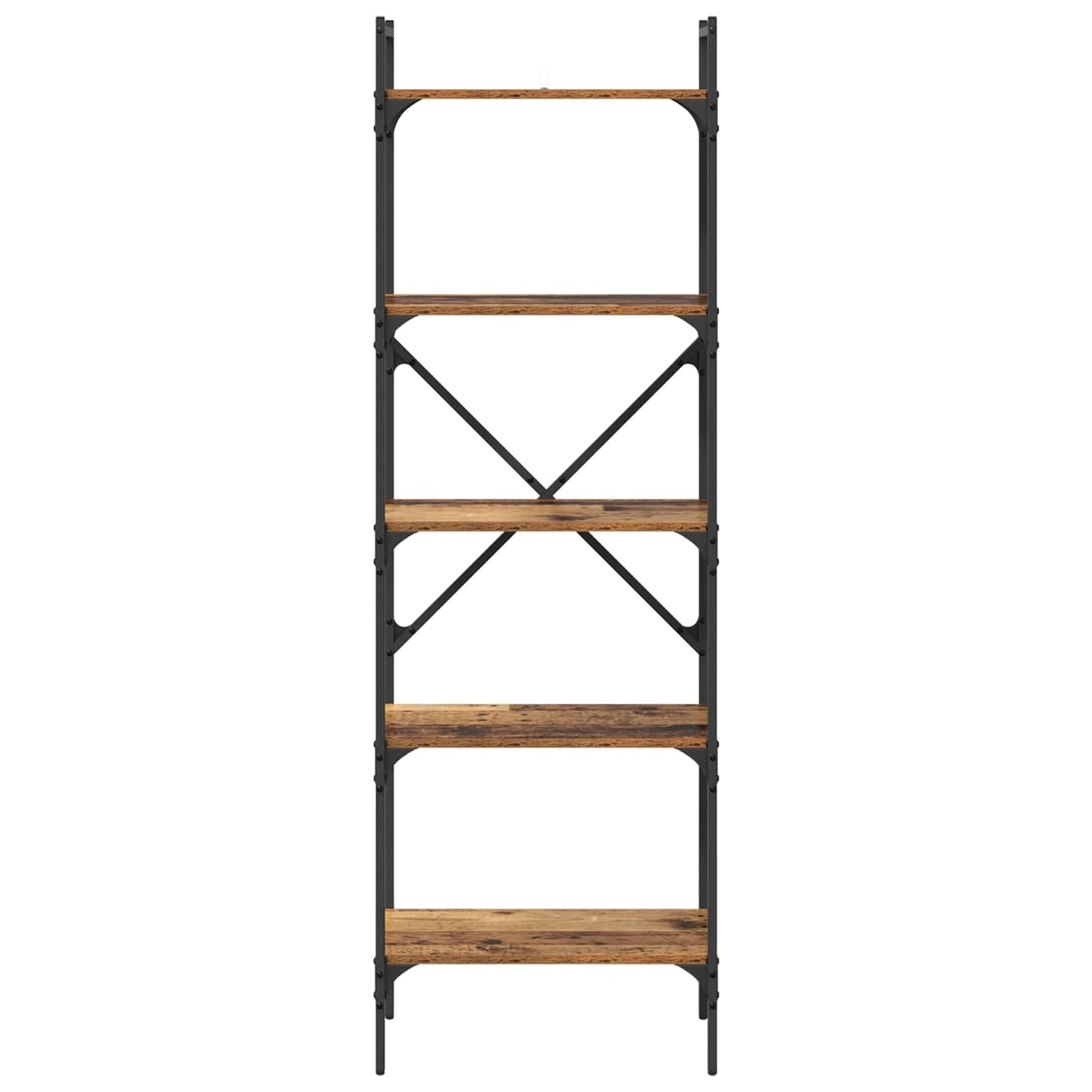 Bokhylle Gamle tre 56 x 32 x 174 cm Konstruert tre