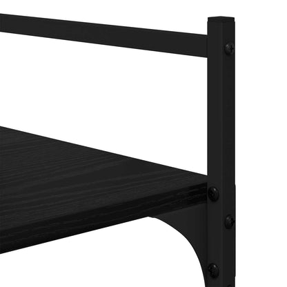 Bokhylle Svart Eik 56 x 32 x 174 cm Konstruert tre