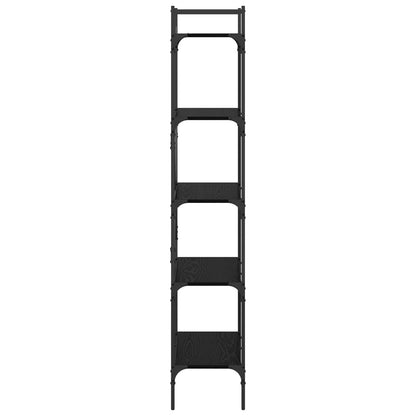 Bokhylle Svart Eik 56 x 32 x 174 cm Konstruert tre