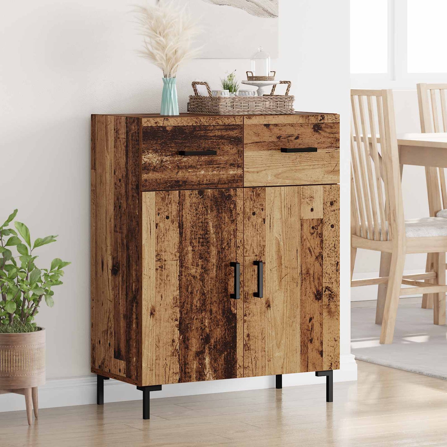 Serviesskap Gammelt tre 69,5 x 34 x 90 cm Konstruert tre