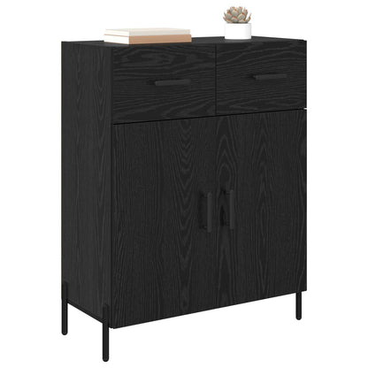 Serviesskap Svart Eik 69,5 x 34 x 90 cm Konstruert tre