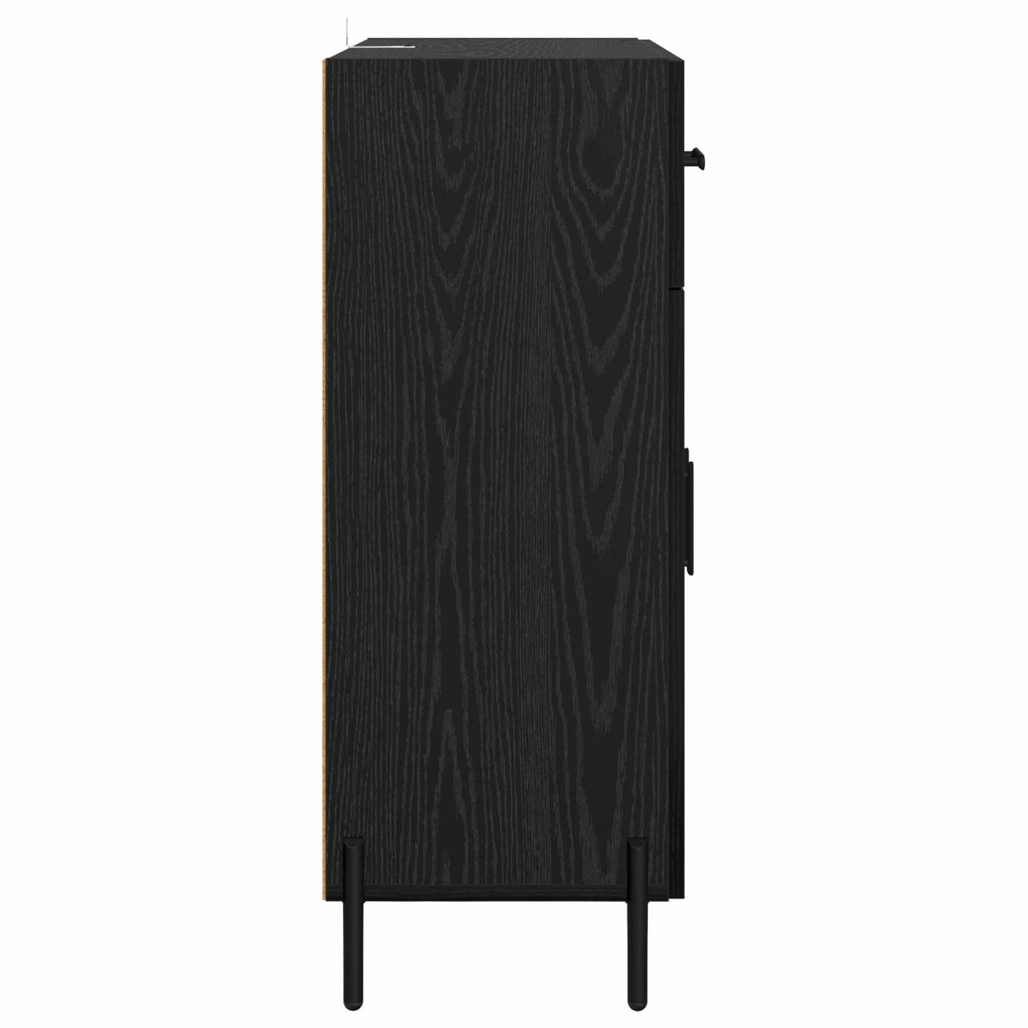 Serviesskap Svart Eik 69,5 x 34 x 90 cm Konstruert tre