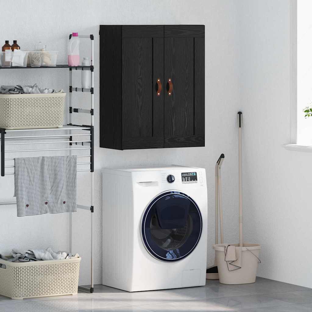 Veggskap Svart Eik 69,5 x 34 x 90 cm