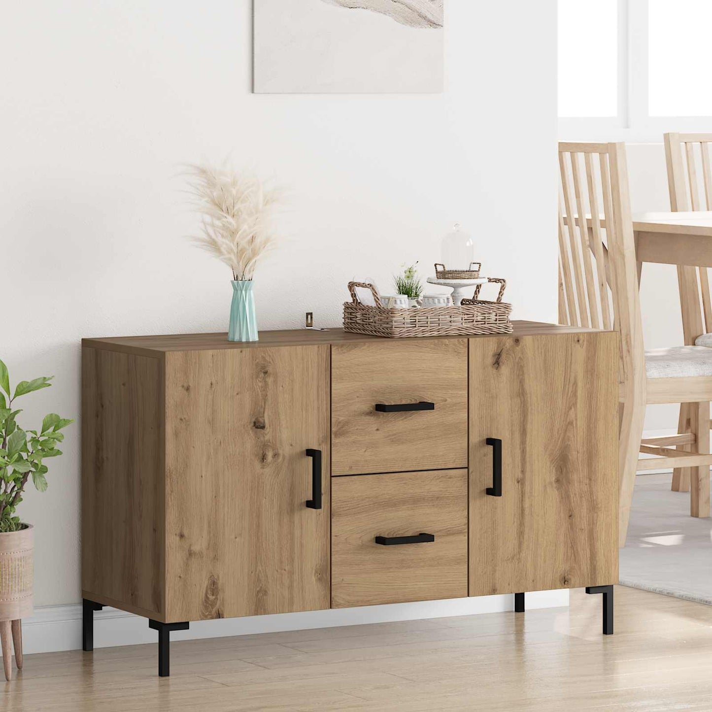 Serviesskap Artisan Eik 100 x 36 x 60 cm Konstruert tre