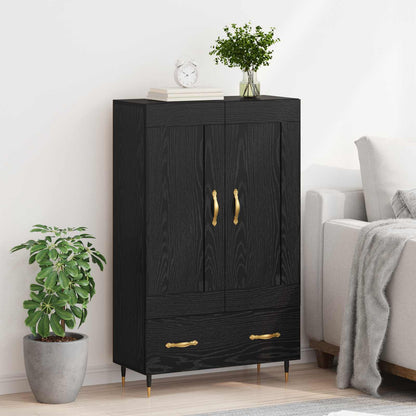 Skap Svart Eik med skuff 69,5 x 31 x 115 cm