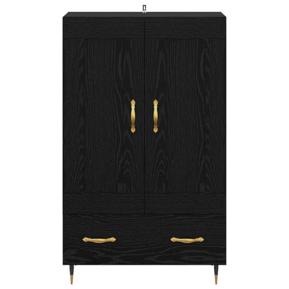 Skap Svart Eik med skuff 69,5 x 31 x 115 cm