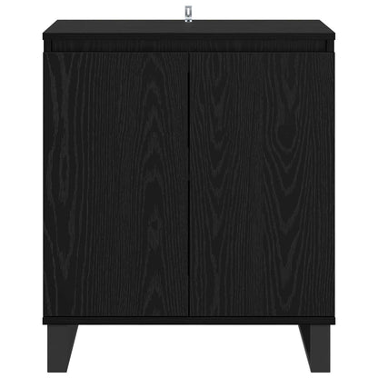 Serviesskap Svart Eik 60 x 35 x 70 cm Konstruert tre