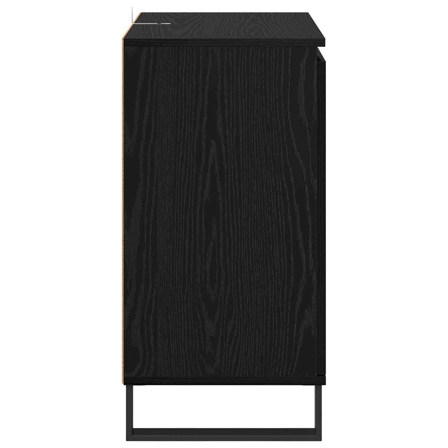 Serviesskap Svart Eik 60 x 35 x 70 cm Konstruert tre