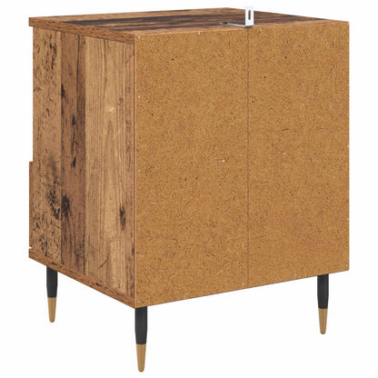 Nattbordskap 2 pcs Gammelt tre 40 x 35 x 50 cm Konstruert tre