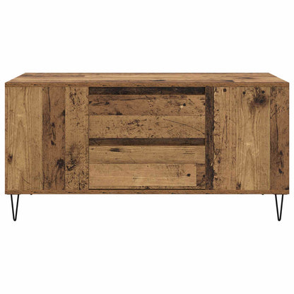 Kaffebord med skuff Gamle tre 102 x 44,5 x 50 cm Konstruert tre