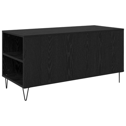 Kaffebord med skuff Svart Eik 102 x 44,5 x 50 cm Konstruert tre