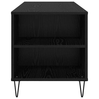 Kaffebord med skuff Svart Eik 102 x 44,5 x 50 cm Konstruert tre