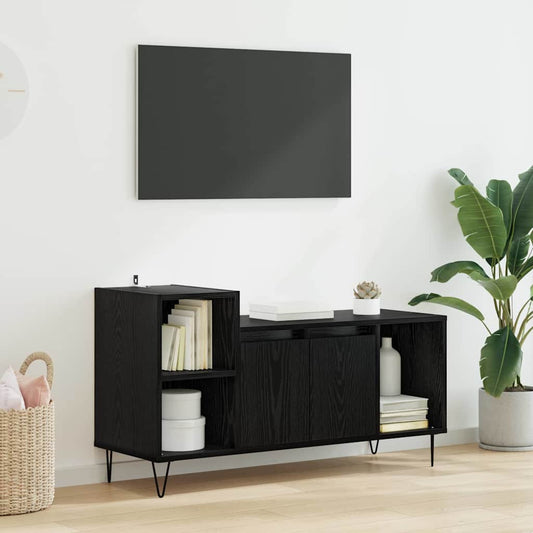 TV-Møbel Svart Eik TV-skap 100 x 35 x 55 cm