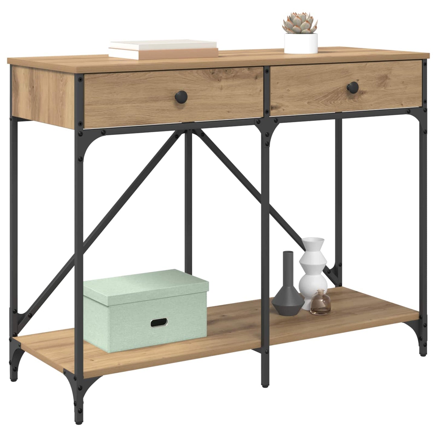 Avlastningsbord Konsollbord Artisan Eik 100 x 39 x 78,5 cm