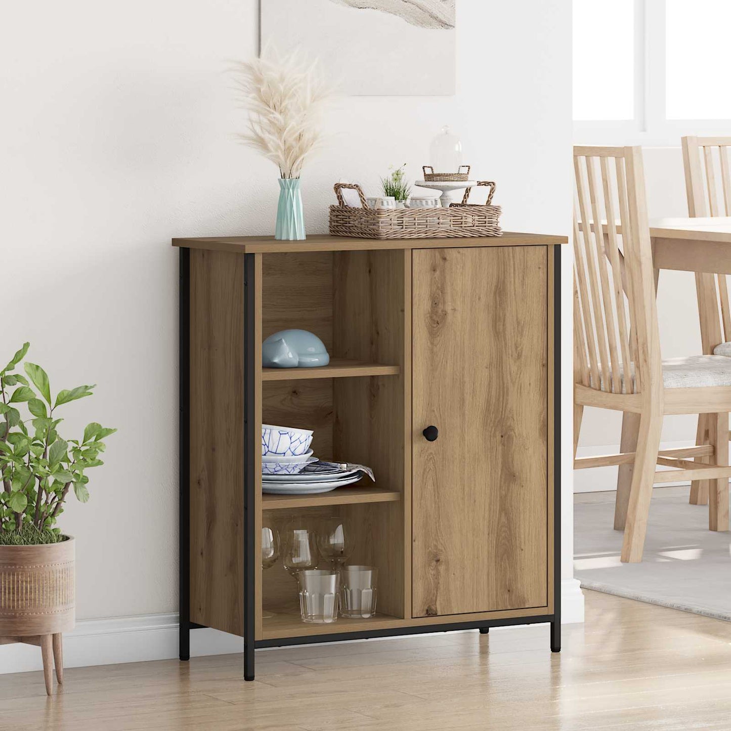 Serviesskap Artisan Eik 70 x 30 x 80 cm Konstruert tre