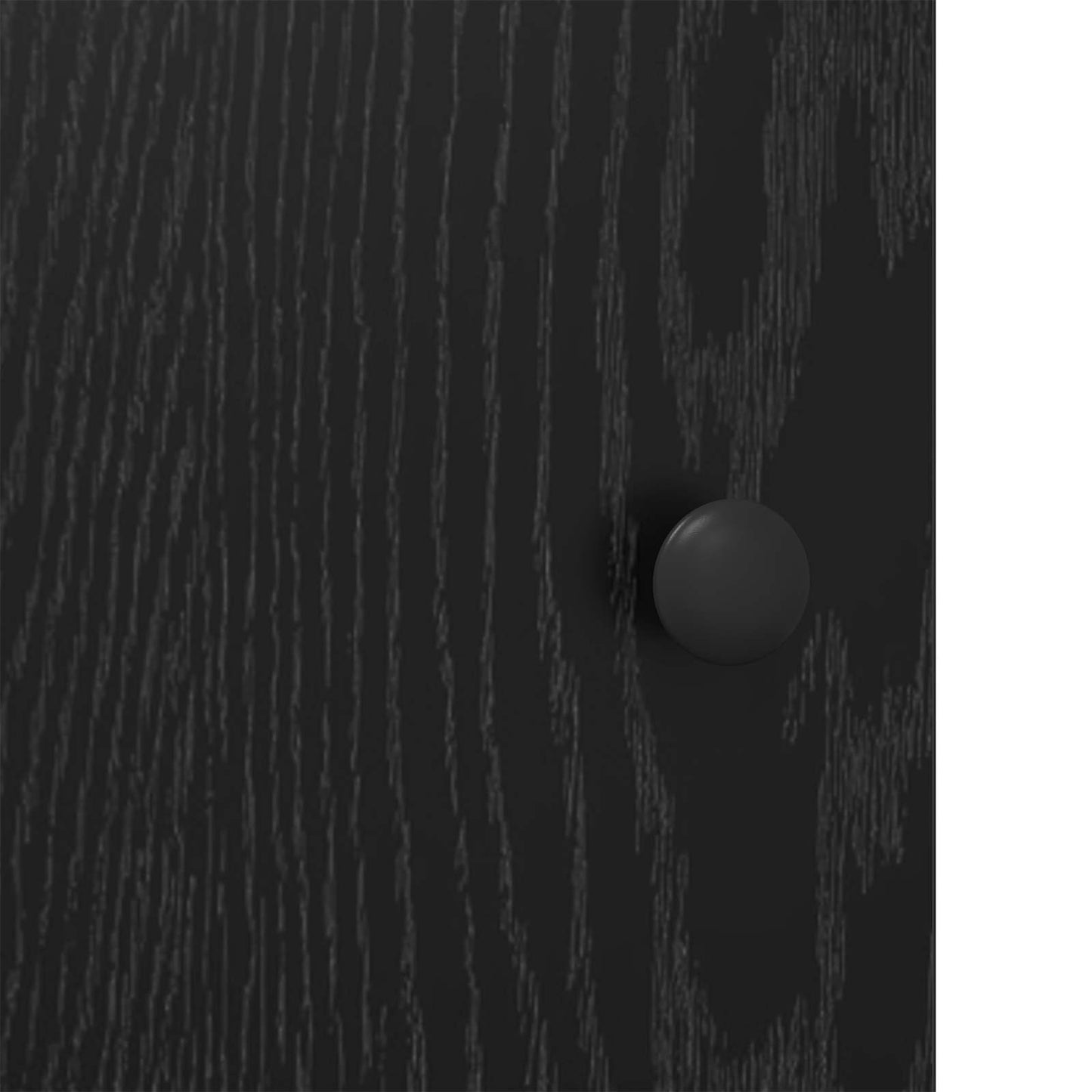 Serviesskap Svart Eik 100 x 33 x 75 cm Konstruert tre