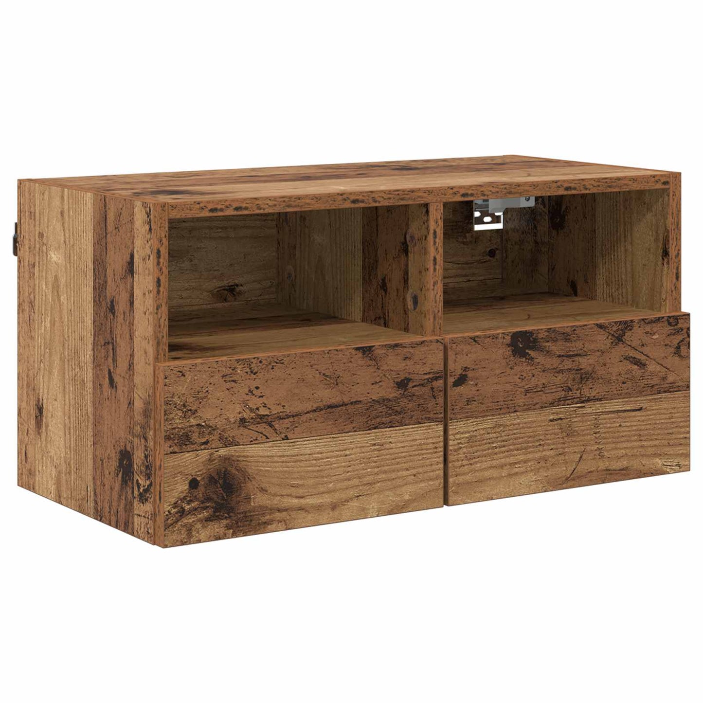 TV Veggskap 2 pcs Gamle tre 60 x 30 x 30 cm Konstruert tre